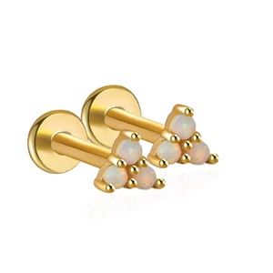 Mint & Lily Opal Trio Sleeper Earrings